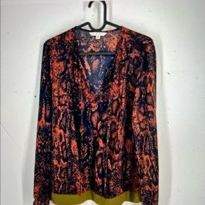 CAbi snake print blouse
